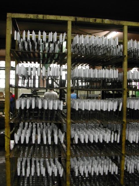 white painted tubes dry