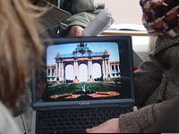 historic image triumf arch Cinquantenaire